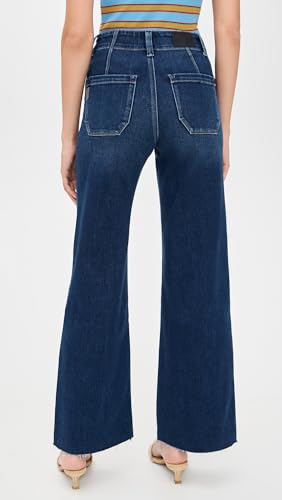 PAIGE Women's Anessa 31" Utility Pockets + Raw Hem Live Forever Jeans3
