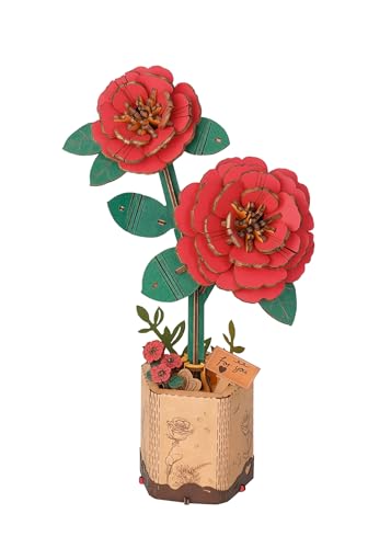 Rolife 3D Puzzle Ramo de Flores de Madera Kit de Modelo para Adultos Flores Eternas Regalo...