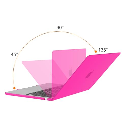 Image of MOSISO Compatible with MacBook Air 13 inch Case M5 2026 M4 2025 M3 M2 2024-2022 A3449 A3240 A3113 A2681, Hard Shell&Keyboard Cover&Screen Film&Type C for MacBook Air 13.6 inch Case, Bright Rose