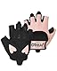 OTraki Fahrradhandschuhe Damen, Gym Handschuhe Trainingshandschuhe für Frauen with Atmungsaktive Silikon Gepolstert Palm Schutz Fitness Handschuhe für Krafttraining Gewichtheben (Rosa)