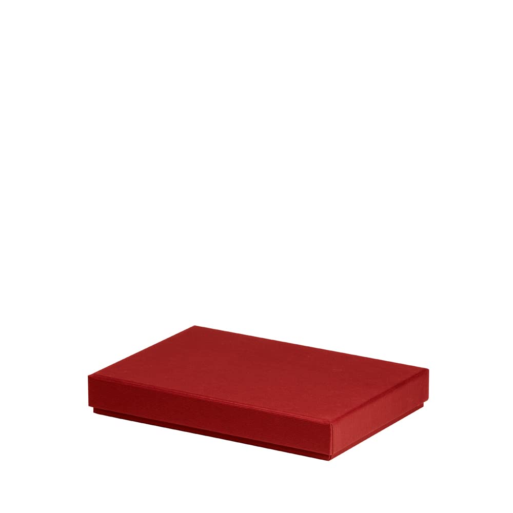 Rössler Boxline 13521453361 Cardboard Box Rectangular Suitable for DIN A5 Red Pack of 1, 155 x 215 x 30 mm