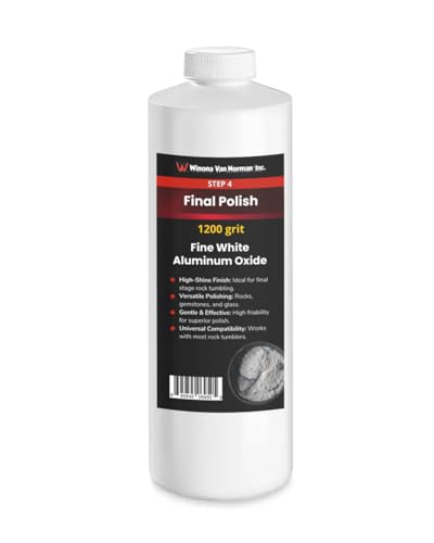 White Aluminum Oxide 1200 Grit - Rock Polishing Powder - Step 4 (1lb)