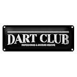 Entrez dans le monde du jeu de fléchettes avec cette élégante plaque en métal. Que ce soit un professionnel ou un débutant, cette plaque invite tous ceux qui apprécient la précision et le plaisir. Parfait pour une salle de loisirs ou un bar, il apporte le charme d'un club de fléchettes traditionnel à votre maison. La construction en métal robuste assure la durabilité, tandis que le design élégant attire tous les regards.