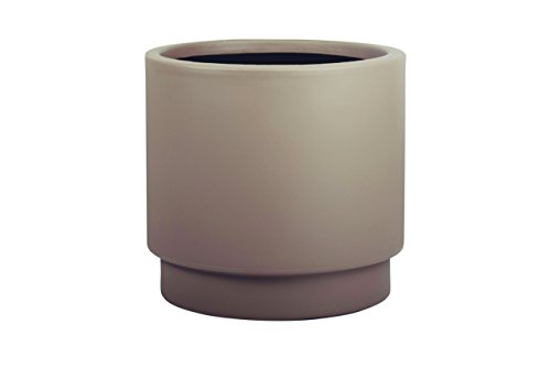 Hobby Flower Basic - Maceta Redonda con Sistema de Auto-riego, 60 x 50 cm, Color Taupe