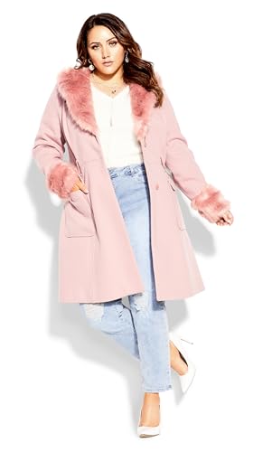 City Chic Women's Coat-Make Me Blush2