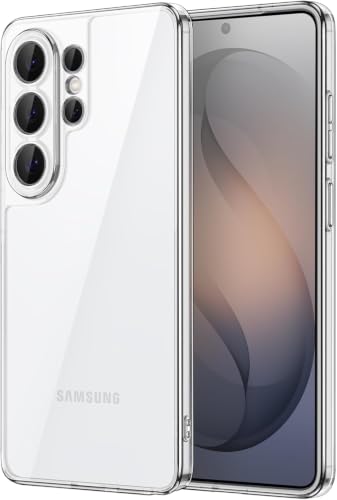 Image of NISHTECH for Samsung Galaxy S26 Ultra 5G Premium Transparent Hybrid Soft Slim Dust Proof Back Case Cover with Camera Protection