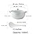 Ceramic Serving Soup Tureen Bowls with Glass Lid Suitable for Restaurant Home Kitchen Decoration Cute Ceramic Covered Tureens for Soup, White Porcelain,7.5 inches