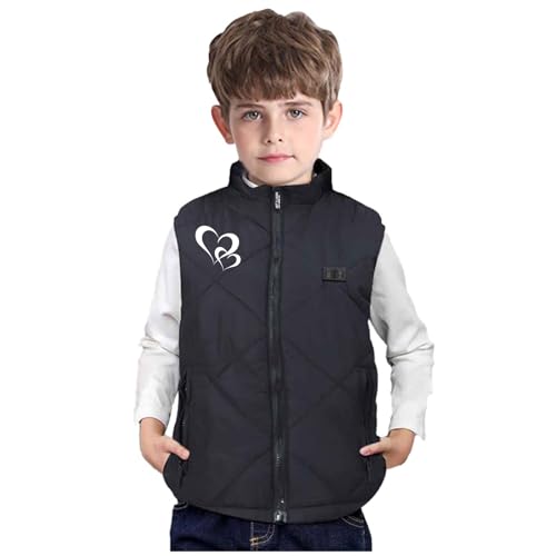 Heated Vest for Boys Girls Children Heated Body Warmer with 5 Adjustable Temperature USB Electric Gilet Waterproof2