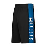 Ultra Game NBA Dallas Mavericks męskie spodenki do koszykówki z siateczką, czarne, S