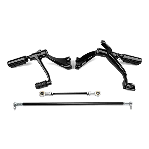 Green-L Black Forward Controls Pegs Levers Linkages Fit For Harley Sportster Xl1200 Xl883 Models 2004-2013 #TOP4