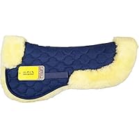 Saddlekissen In Vera Pelliccia D'Agnello HKM - Coprisella Assorbente Per Cavallo - Unisex Adulto - Foto 6