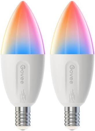 Govee E14 Smart Bulb RGBWW, Smart Light Bulb Work with Matter, Al...