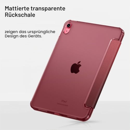 Fintie Hülle für iPad (A16) 11. Generation/iPad 10. Gen, Burgunderrot – Ansicht 5