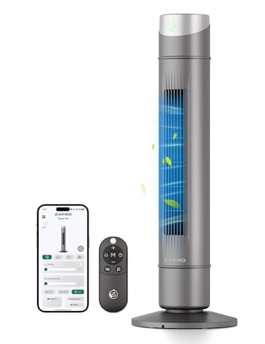 Image of ZAFRO Smart Tower Fan for Bedroom,Upgraded DC Motor Fans that Blow Cold Air