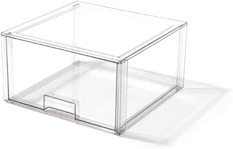 BINO | Stackable Storage Drawers, Tall X-Large - Clear | THE CRATE COLLECTION | Storage Bins With Drawers | Bathroom Organizers | Under Sink Organizer | Vanity Cabinet Home Organization