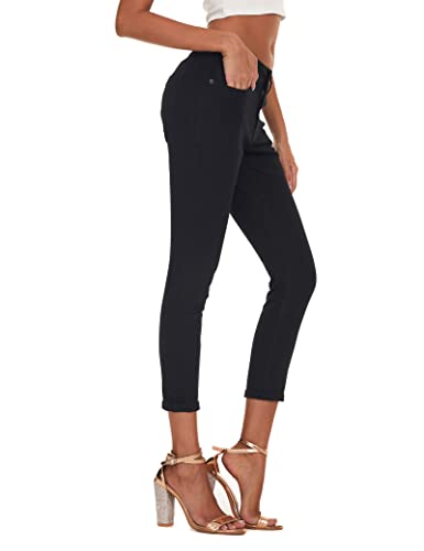 LICTZNEE Jeans for Womens, Skinny Denim Stretchy Ankle Jeggings Butt Lifting Pants with Pockets3