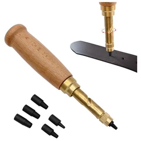 Bansusu Wood Handle Screw Hole Punch Tool Cover