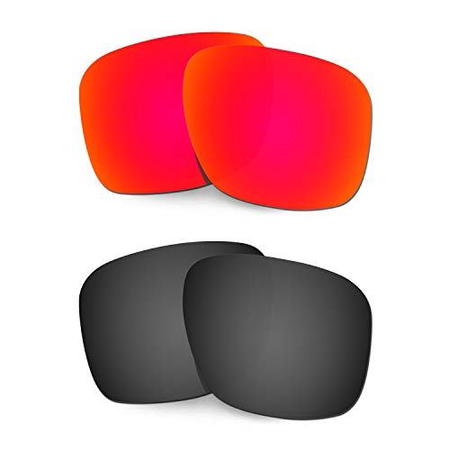 Lentille Oakley Holbrook XL OO9417 de remplacement rouge noir solaire