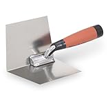 MARSHALLTOWN The Premier Line 23D 4-Inch by 5-Inch Inside Drywall Corner Trowel with DuraSoft Handle