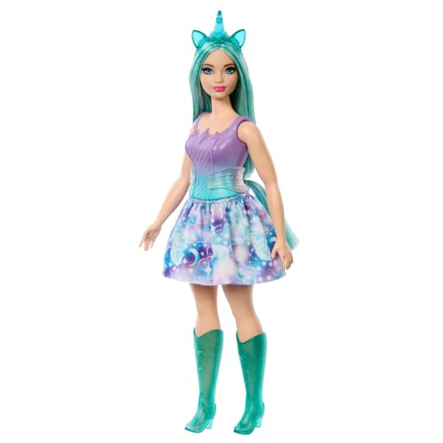 Muñeca Barbie Unicornio con Accesorios Temáticos miniatura 1