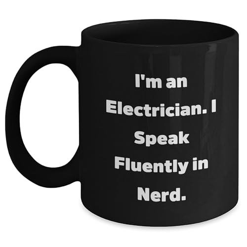 Christmas Unique Gifts for Electricians | Funny genius Quote Coffee Mug | Electrician Gifts from Family to the Love of Electricians