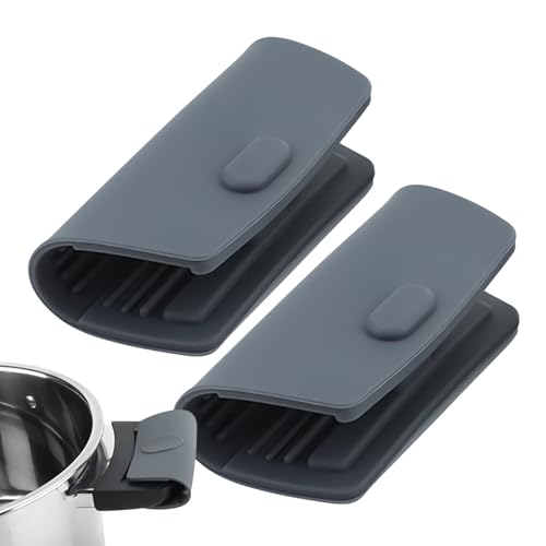 Mppchhn Protections de Poignée pour Poêle en Fonte | 1 Paire De Couvre-Poignée En Silicone -...