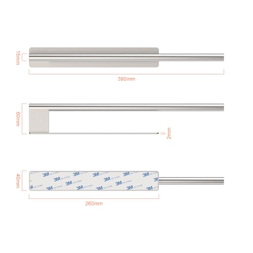 Porte serviette sans perçage Ibergrif M34453A lot de 2 - 3
