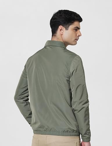 Image of Qube By Fort Collins Men's Polyester Standard Length Regular Fit Lightweight Winter Jacket - Sporty, Stylish & Warm Outerwear for Cold Weather