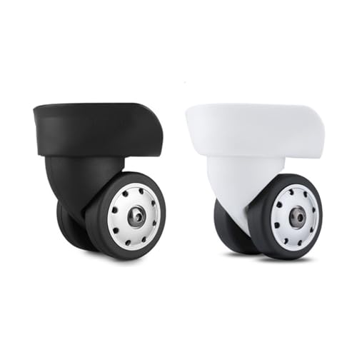 The combination box Suitcase Maintenance Neither left nor right Replaceable Shock absorption Wear-resistant Roller(W046-L Black,4set)