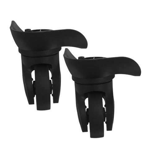 Beaupretty 2 Piezas Ruedas Repuesto Maleta Viaje Ruedas Giratorias Silenciosas para Equipaje Resistente al Compatible con Maletas Trolley Negro