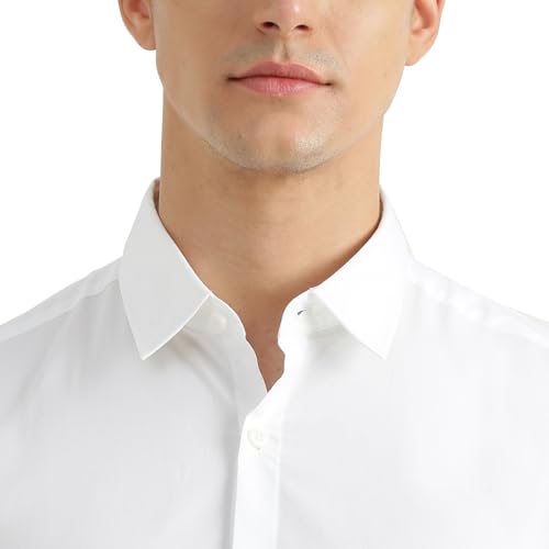 Image of United Colors of Benetton Slim Fit Spread Collar Solid Shirt