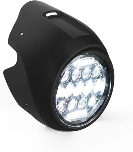 Phare avant de moto pour VOGE CU525 avec pare-brise rond en ABS