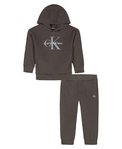 Image of Calvin Klein Baby Boys' 2-piece Fleece Set, Sweatshirt and Jogger Sweatpant