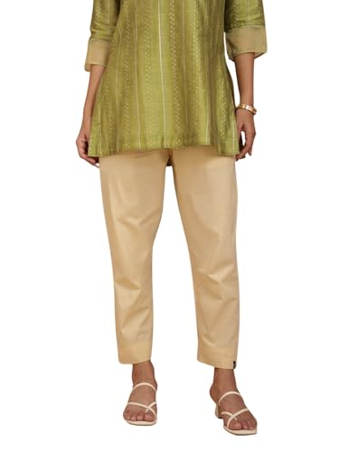 Image of TWIN BIRDS Women Cotton Kurti Pants | Straight Fit Ethnic Daily Trousers