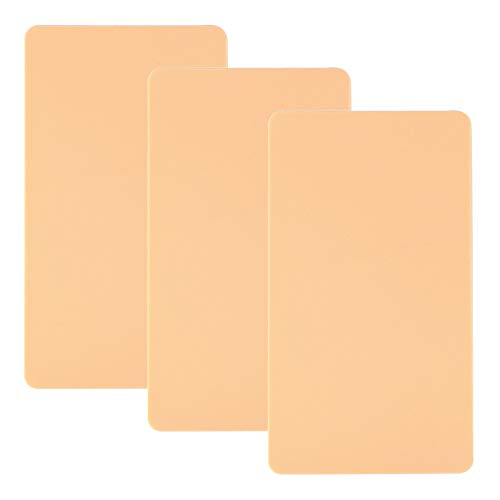 Atomus 3 peças folha de prática de tatuagem em branco folha de 2 mm de dupla face silicone micro blading tatuagem prática pele sintética para iniciantes e tatuagens experientes