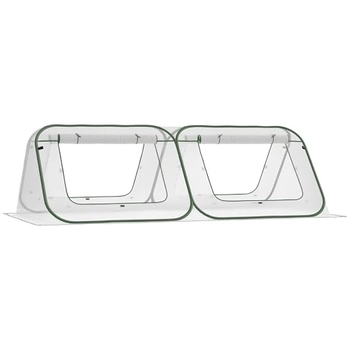 Outsunny Pop-up-Gewächshaus Mini Treibhaus Tomatenhaus Frühbeet Tragbar...