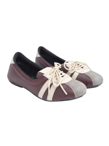Image of Shoetopia Classic Lace-Up Ballet Flats for Women Fashion Sandals for Casual, Party & Daily Footwear