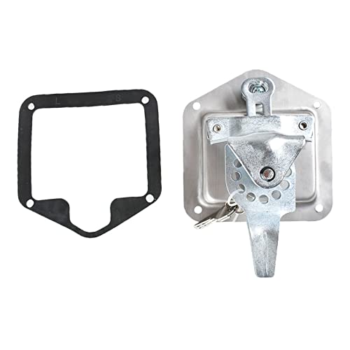 Image of Silscvtt Trailer Door Latch T-Handle Lock Stainless Steel Keys Replacement for Trailer Door RV Camper Truck Bed Toolboxes (4 Pcs)