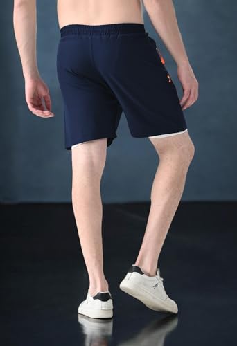Image of Flapfit Men's 2 in 1 Quick Dry Shorts || Gym Shorts for Men Workout || Running Shorts for Men || Sports Shorts for Man