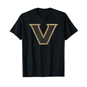 Vanderbilt University Commodores Distressed Primary T-Shirt
