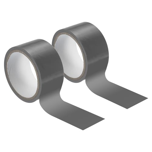 PATIKIL Non Stick Static Tapes 2 in x 50 Ft, 2 Roll Duct Tape No Glue Electrostatic Adsorption Tape for Organizing Cables Securing Crafts, Silver