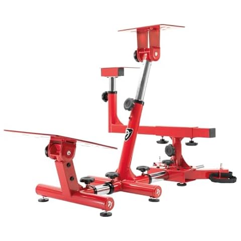 Arozzi Velocita Universal Racing Simulator Cockpit Compatible with Most Racing Sim Gear and Gaming Chairs Collapsible Telescopic and Portable - Red Cover