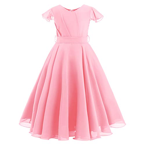 Robe d'anniversaire rose pour fille style princesse à offrir pour une fête mémorable