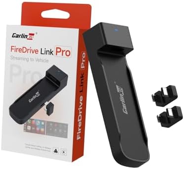 Carlinkit FireDrive Link Pro Car TV Converter, Wireless CarPlay Adapter with HDMI for Fire TV Stick Streaming, Convert Wired CarPlay to Wireless Android Auto & Apple CarPlay Dongle, Plug & Play