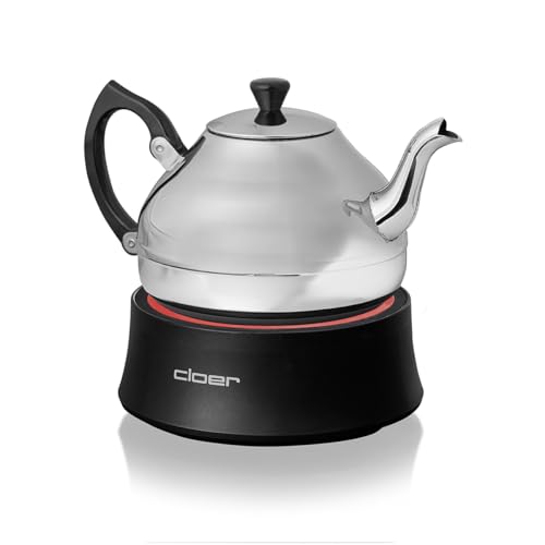 Placa calefactora para té Cloer 6700 inalámbrica con base de piedra de 300W 3