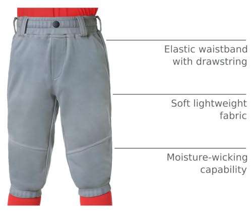 Image of MIVEI 2T 3T 4T 5T to 16Years Toddler Baseball Pants Youth Boys Tball Pants