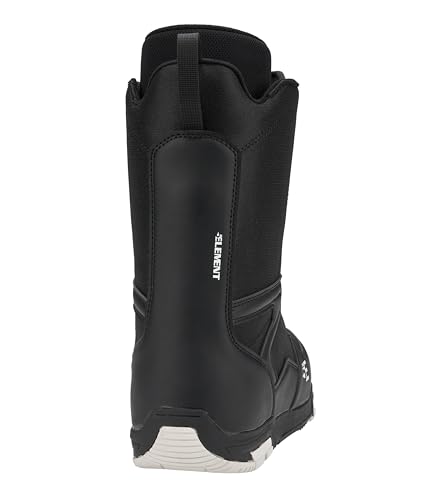 Image of 5th Element Men's Lace and Dial Snowboard Boots, Lace Black, 6 | Waterproof Liner, Secure Fit, Rubber Outsole, Designed for Beginner and Intermediate All-Mountain Snowboarders