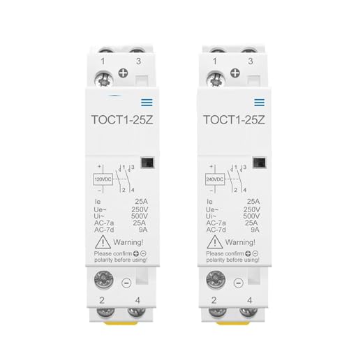 Contacteur DC 24V rail Din TOCT1-25-Z pour sécuriser vos circuits électriques AC