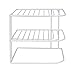 Sunbeam 3-Tier Kitchen Corner Counter Shelf and Cabinet Organizer Heavy Duty Wire Shelf in White