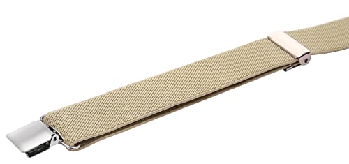 Wdsky Baby Boys' Bow Tie And Suspenders Set Y Shape Adjustable Elastic 24 Inches Khaki #TOP4